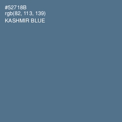 #52718B - Kashmir Blue Color Image